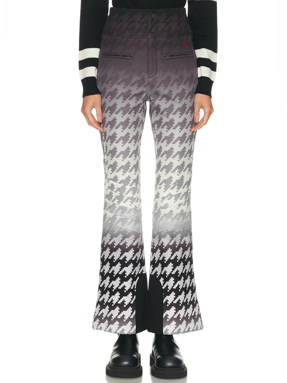Perfect Moment Aurora High Rise Ski Pants Degrade Houndstooth NWT Medium